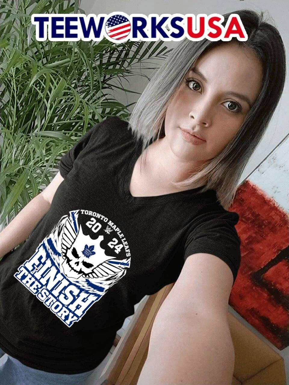 Cody Rhodes x Toronto Maple Leafs 2024 finish the - Adult & Kids T-Shirts, Sweatshirts & Hoodies apparel design preview 4
