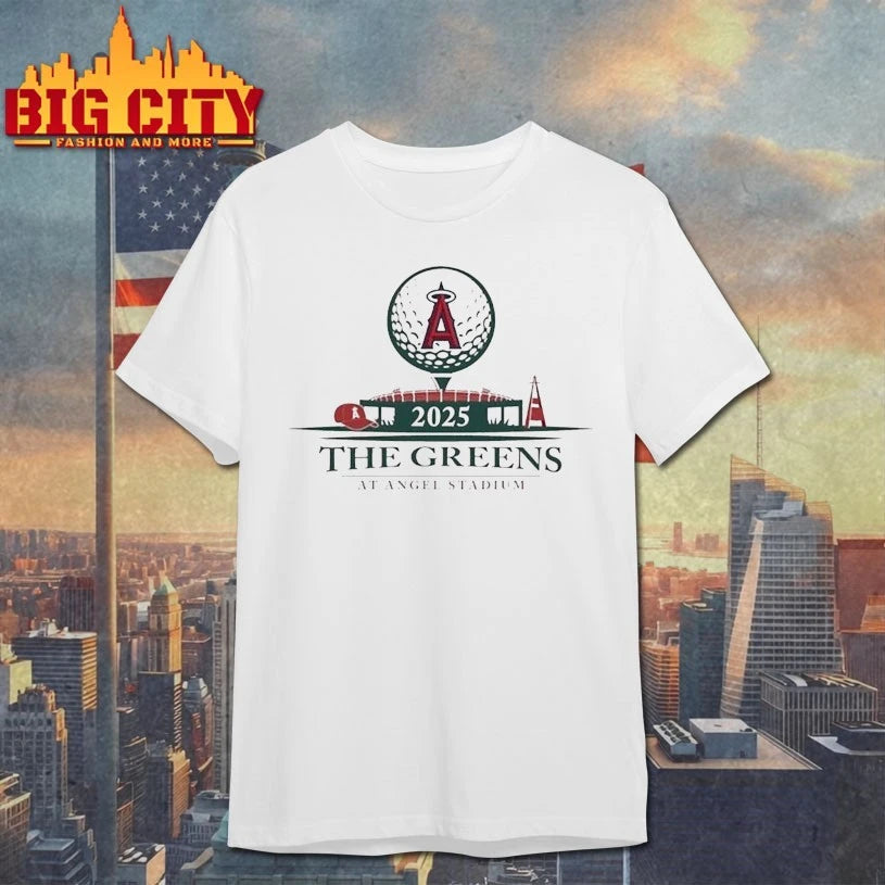 Los Angeles Angels The Greens At Angel Stadium 2025 - Adult & Kids T-Shirts, Sweatshirts & Hoodies apparel design preview 1