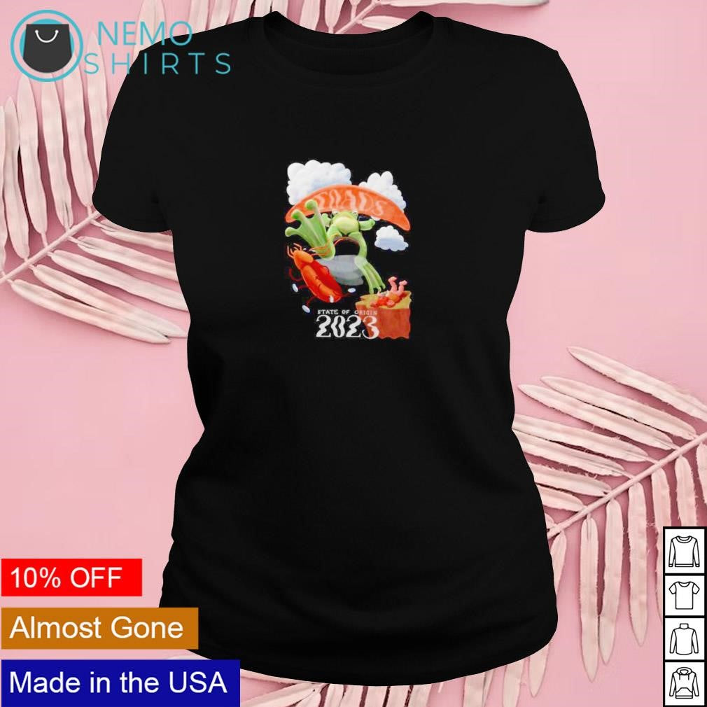 Queensland cane toads paragliding state of origin - Adult & Kids T-Shirts, Sweatshirts & Hoodies apparel design preview 4