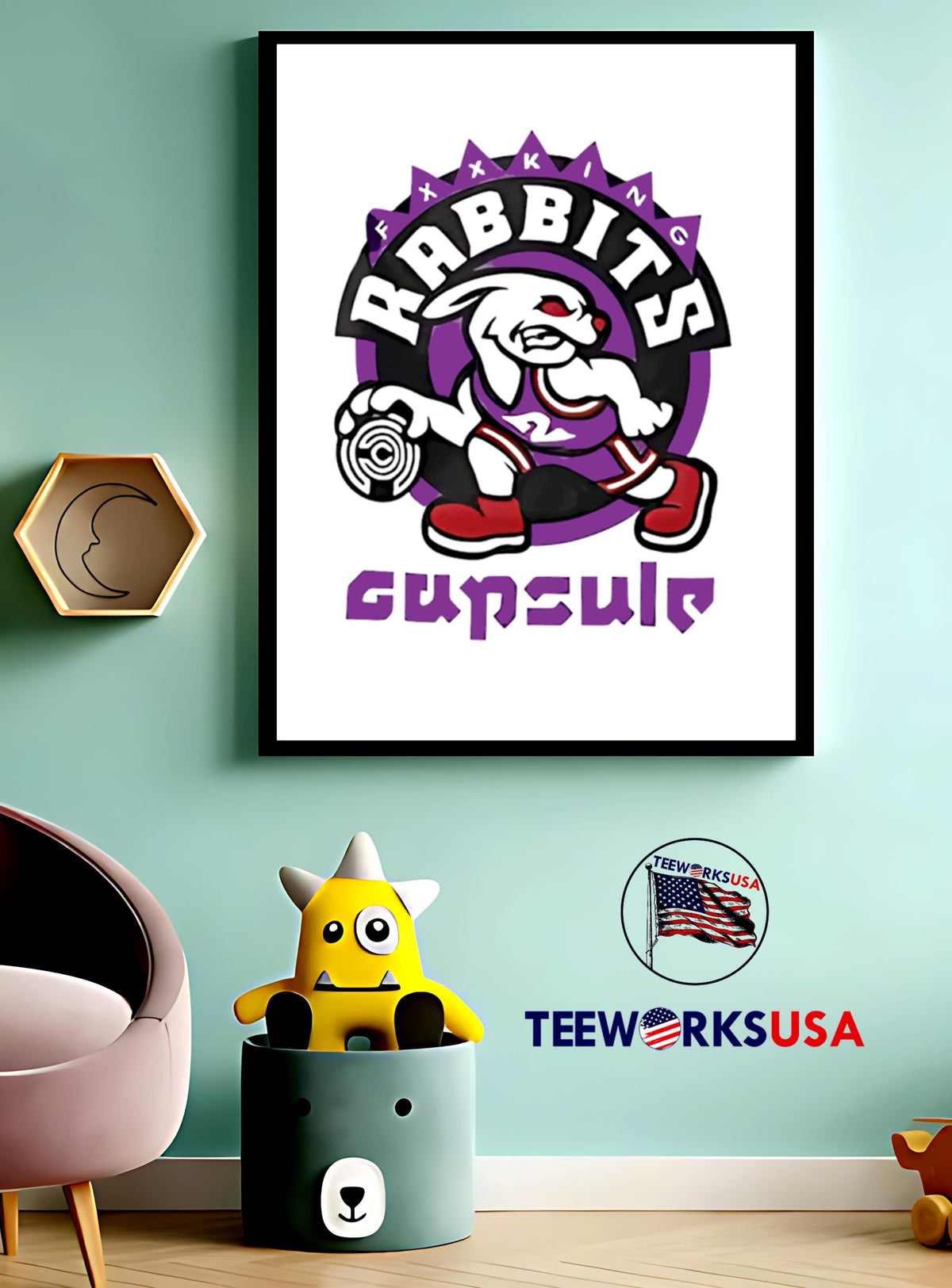 Toronto Raptors Rabbits Cupsule - Adult & Kids T-Shirts, Sweatshirts & Hoodies apparel design preview 3