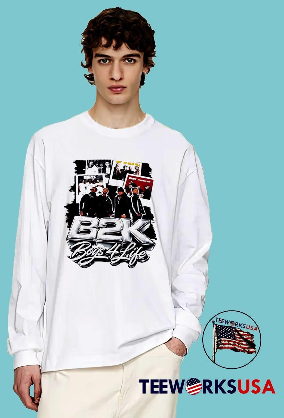 B2K Boys 4 Life Music Band Portraits - Adult & Kids T-Shirts, Sweatshirts & Hoodies apparel design preview 3