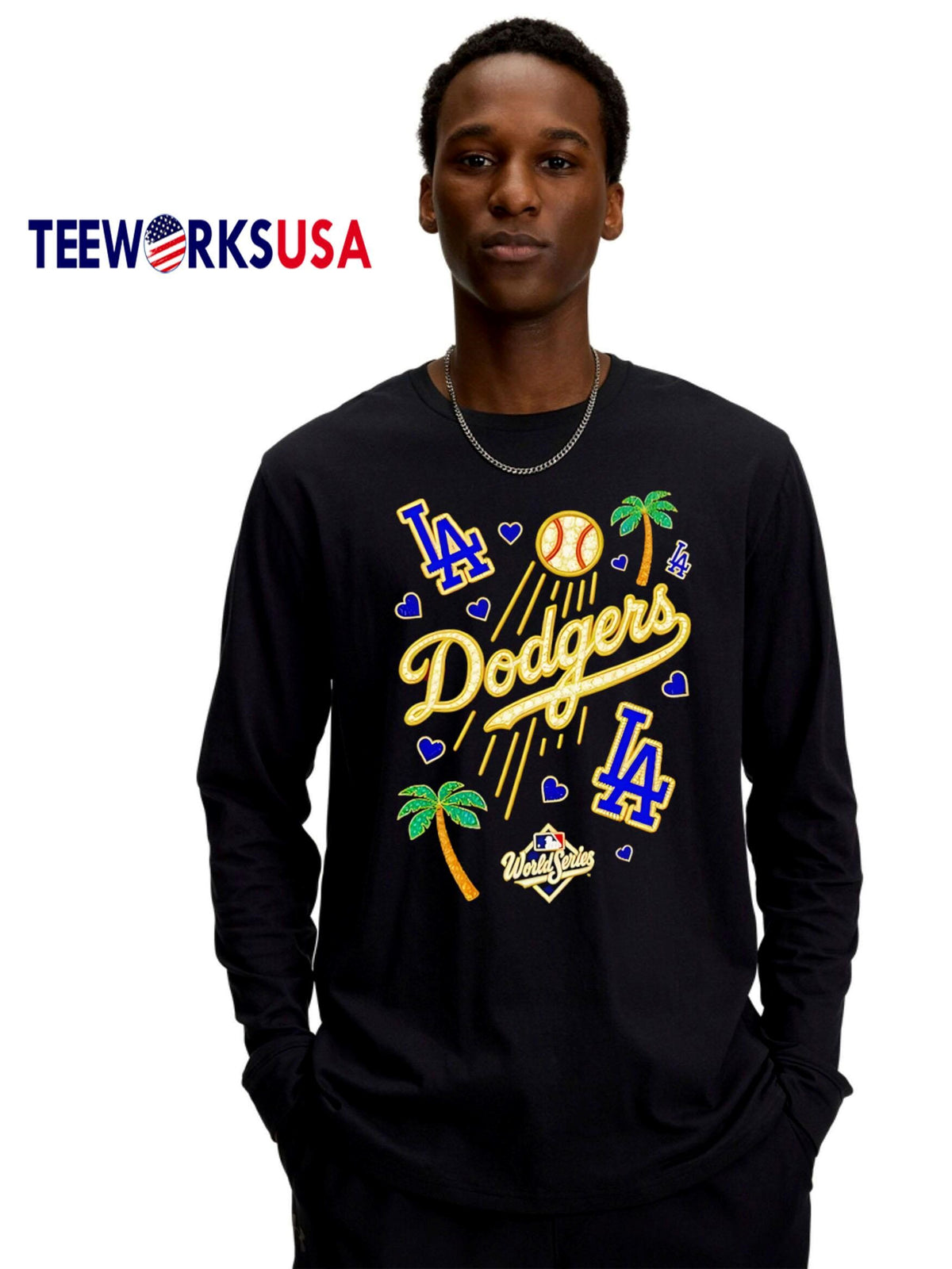 Top Dodgers World Series Bling 2025 - Adult & Kids T-Shirts, Sweatshirts & Hoodies apparel design preview 4