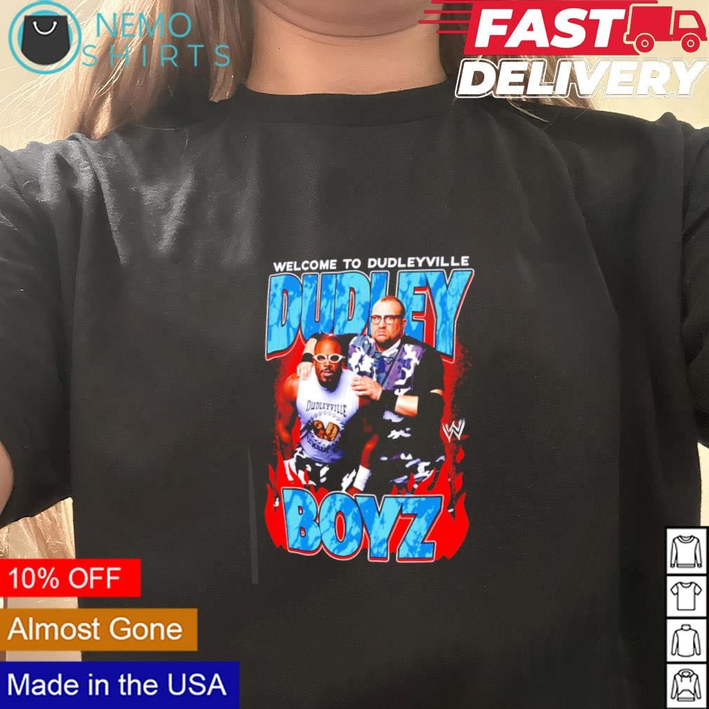 Dudley Boyz welcome to Dudleyville - Adult & Kids T-Shirts, Sweatshirts & Hoodies apparel design preview 3