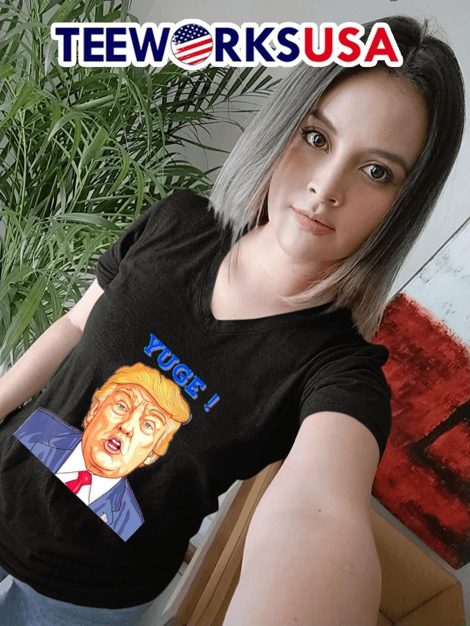 Donald Trump yuge funny - Adult & Kids T-Shirts, Sweatshirts & Hoodies apparel design preview 4