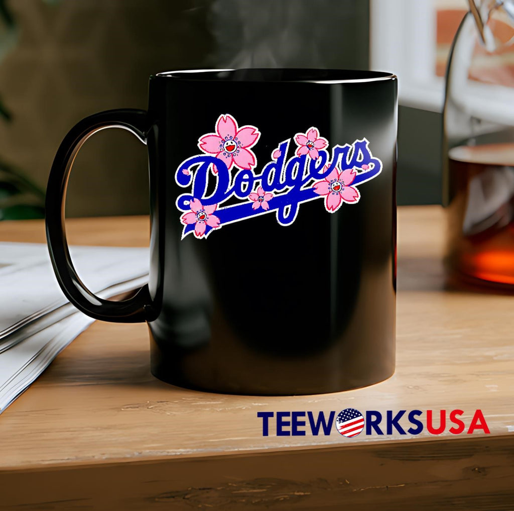 Dodgers Flower Los Angeles Logo - Adult & Kids T-Shirts, Sweatshirts & Hoodies apparel design preview 2