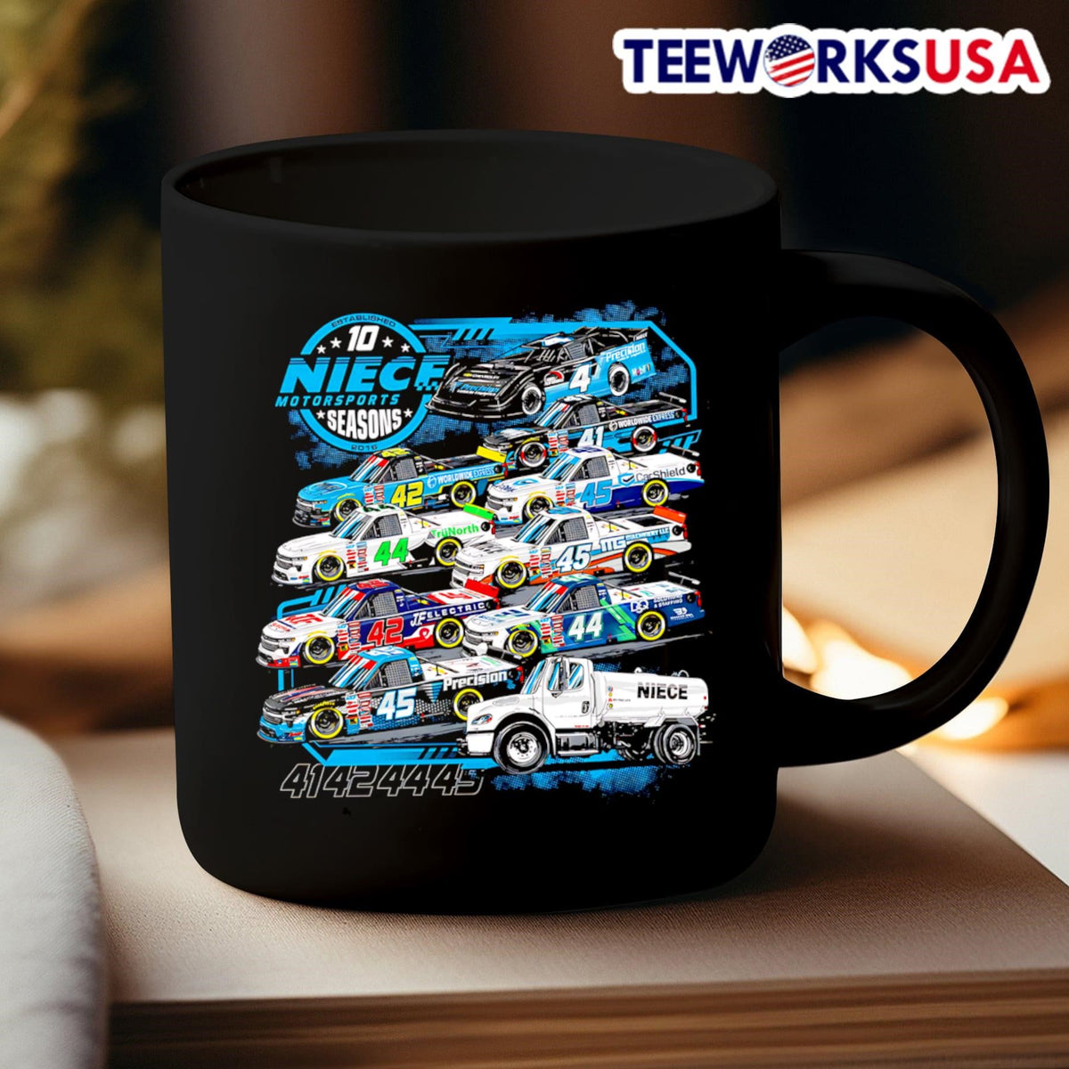 Niece Motorsports 10 Seasons - Adult & Kids T-Shirts, Sweatshirts & Hoodies apparel design preview 3