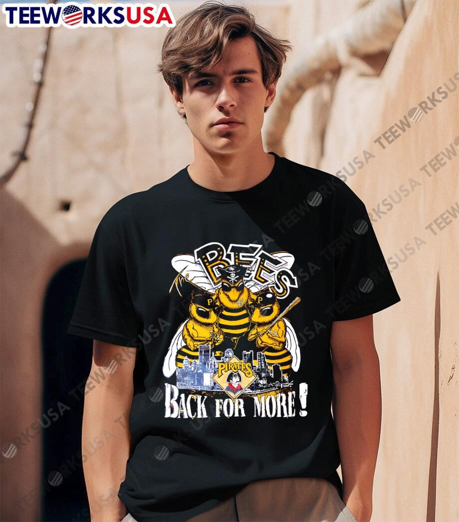 Bees Pirates back for more vintage - Adult & Kids T-Shirts, Sweatshirts & Hoodies apparel design preview 1