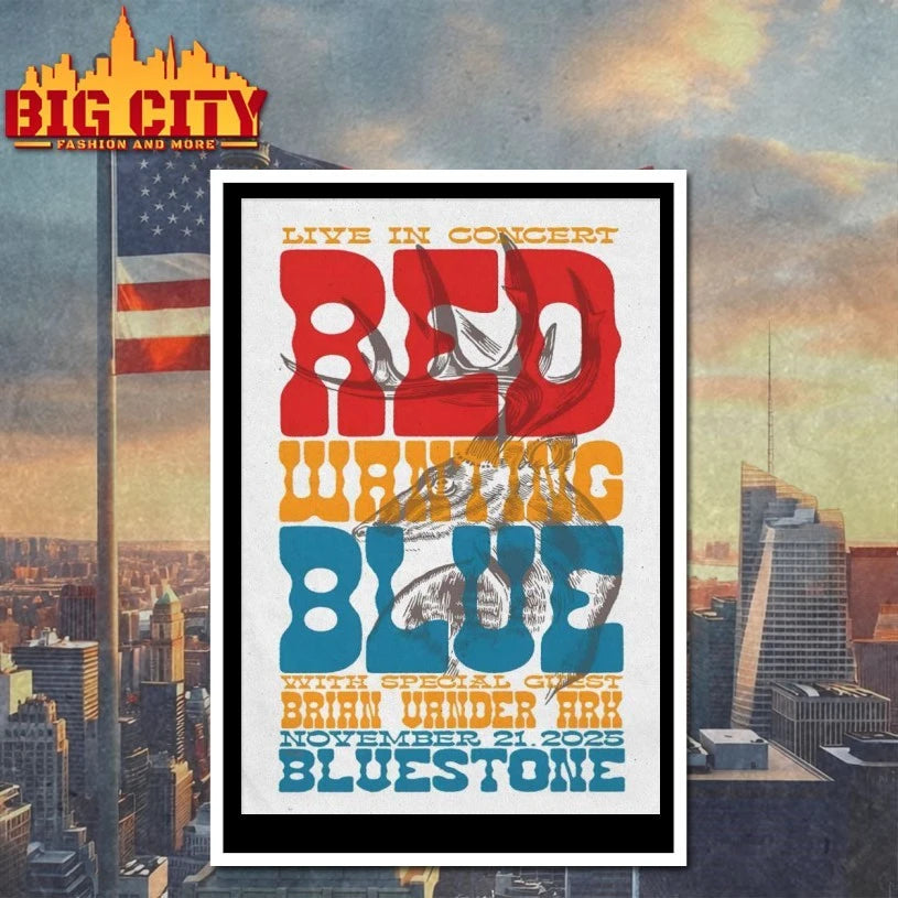 Red Wanting Blue In Columbus OH On Nov 21 2025 Poster - Adult & Kids T-Shirts, Sweatshirts & Hoodies apparel design preview 4