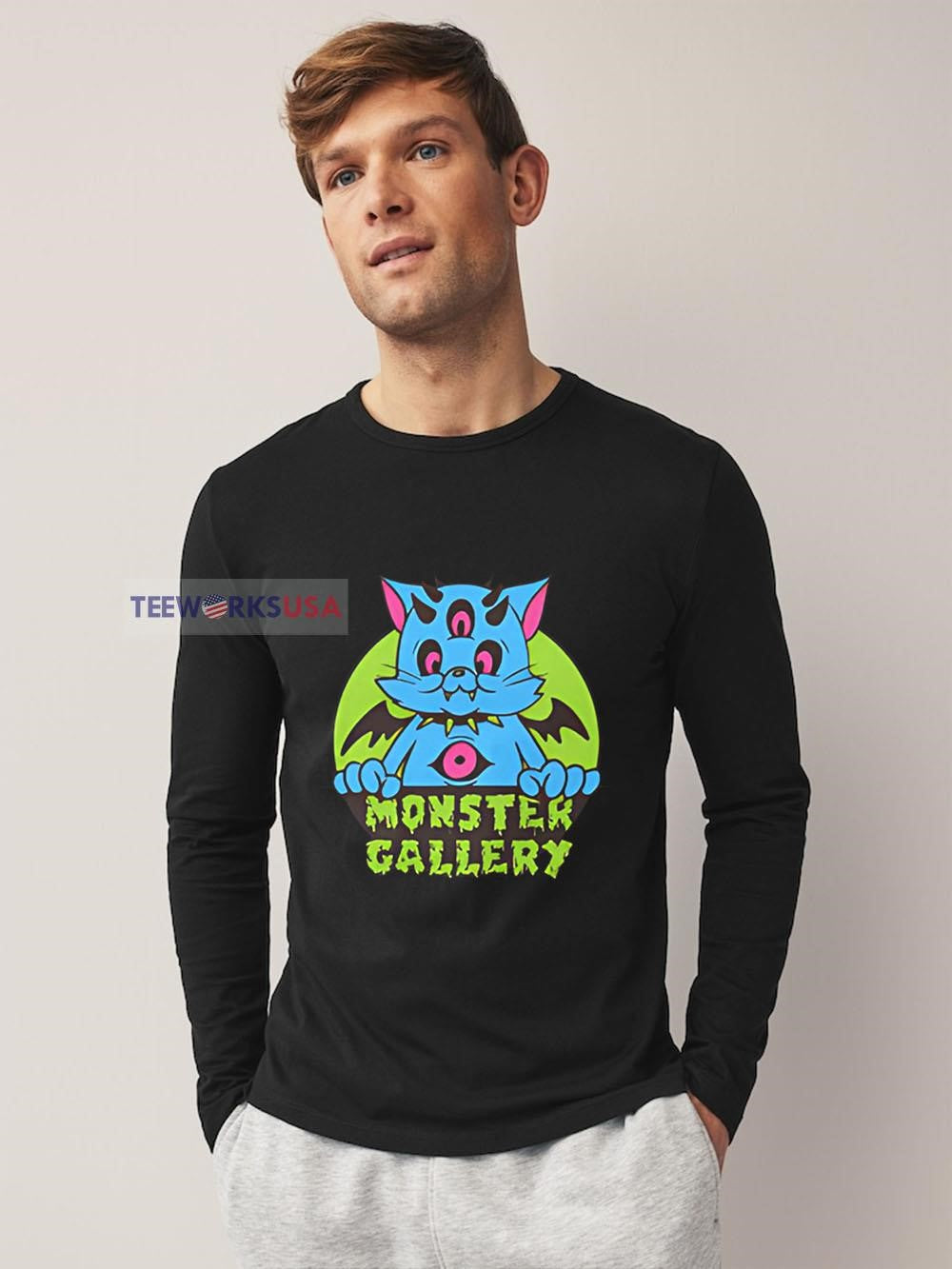 Monster cat 2025 - Adult & Kids T-Shirts, Sweatshirts & Hoodies apparel design preview 3