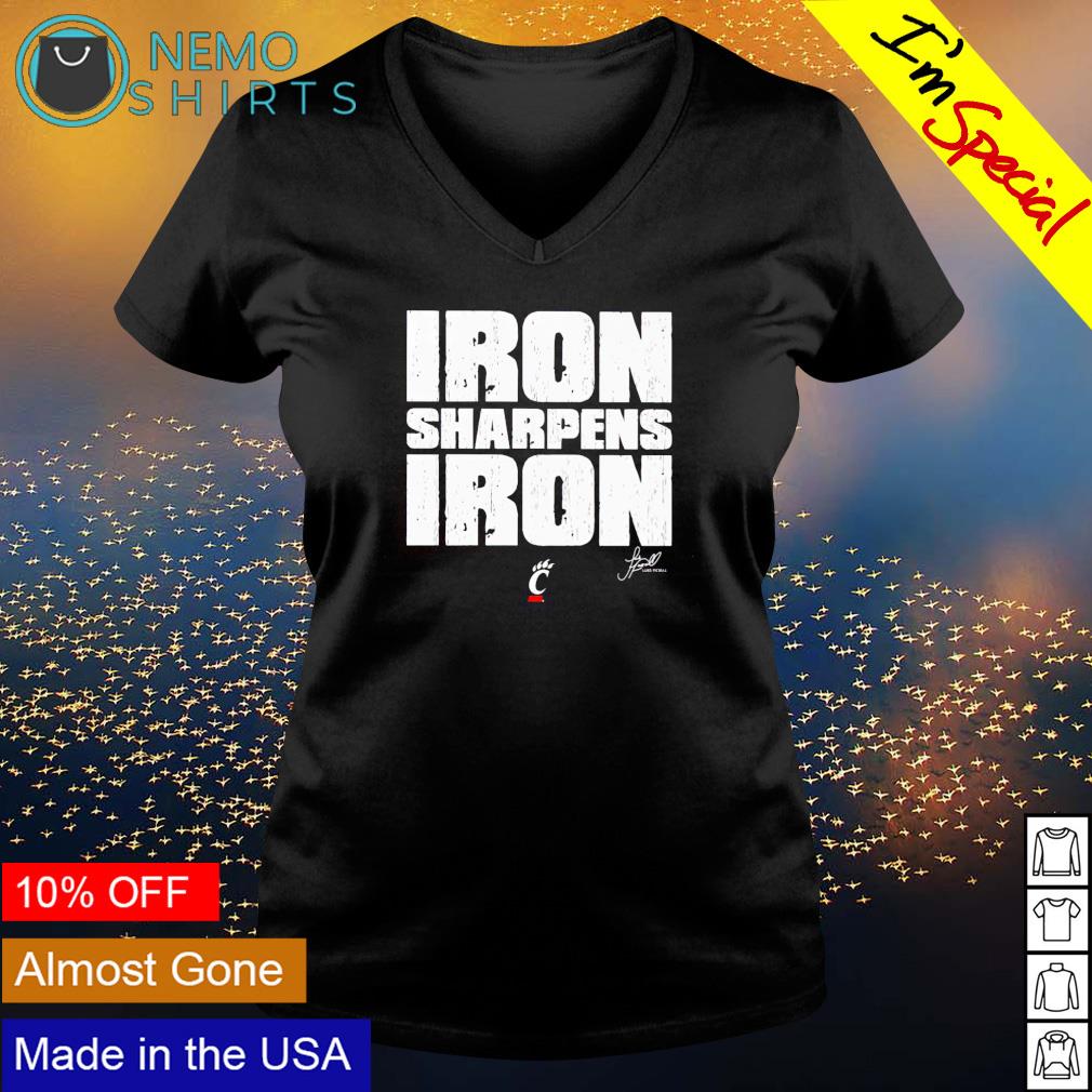 Cincinnati Luke Fickell iron sharpens - Adult & Kids T-Shirts, Sweatshirts & Hoodies apparel design preview 5