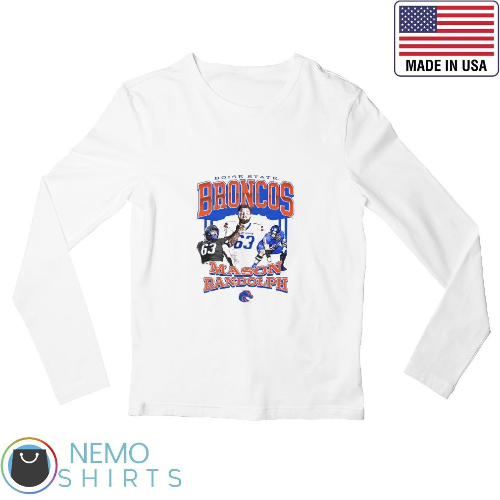 Mason Randolph Boise State Broncos player collage - Adult & Kids T-Shirts, Sweatshirts & Hoodies apparel design preview 3