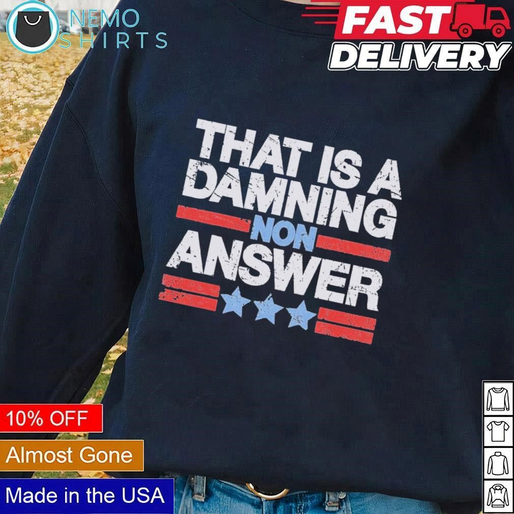 That is a damning non answer Tim Walz retro - Adult & Kids T-Shirts, Sweatshirts & Hoodies apparel design preview 1