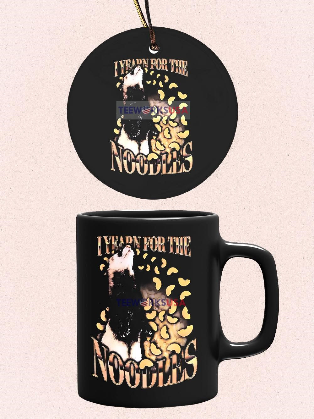 Yearn For Noodles Ferret - Adult & Kids T-Shirts, Sweatshirts & Hoodies apparel design preview 4