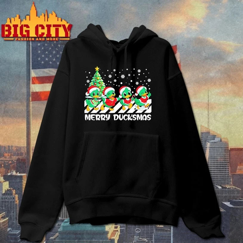 Merry Ducksmas abbey road christmas 2025 - Adult & Kids T-Shirts, Sweatshirts & Hoodies apparel design preview 2