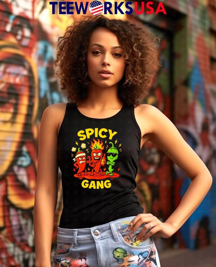 Spicy Gang Squad chili - Adult & Kids T-Shirts, Sweatshirts & Hoodies apparel design preview 7