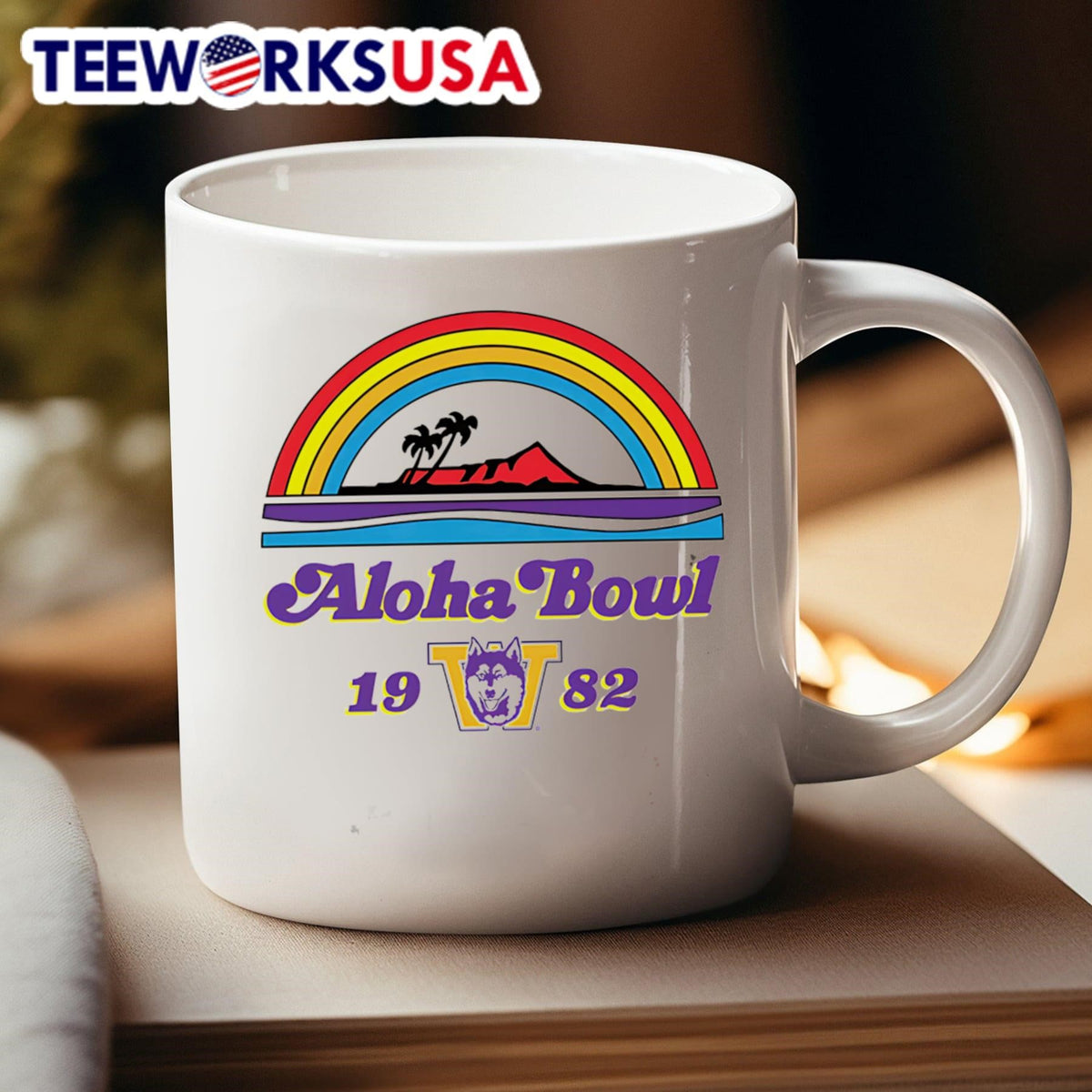 Washington 1982 Aloha Bowl - Adult & Kids T-Shirts, Sweatshirts & Hoodies apparel design preview 4