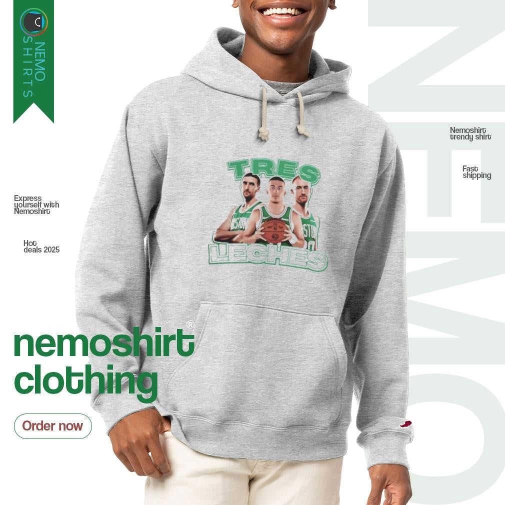 Boston Celtics tres leches player - Adult & Kids T-Shirts, Sweatshirts & Hoodies apparel design preview 2
