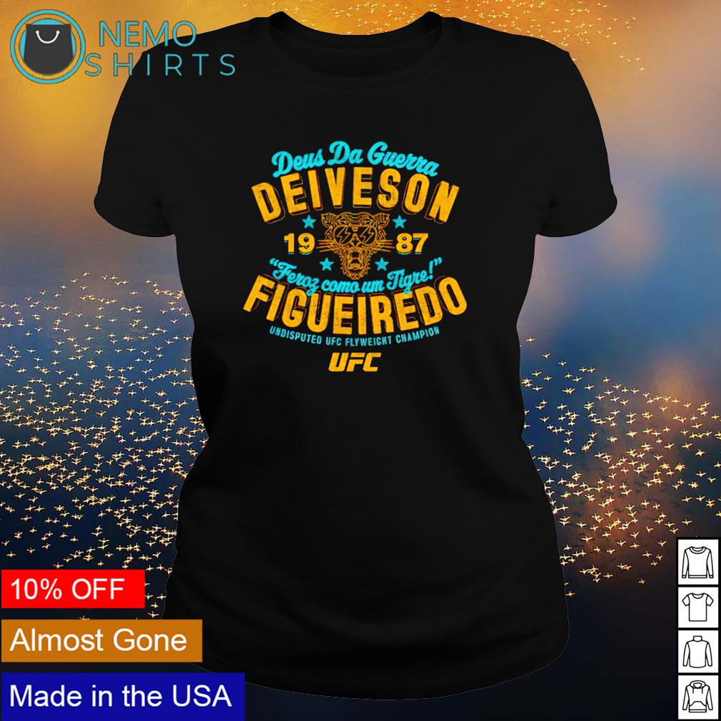 UFC deiveson figueiredo fierce like a tiger - Adult & Kids T-Shirts, Sweatshirts & Hoodies apparel design preview 3