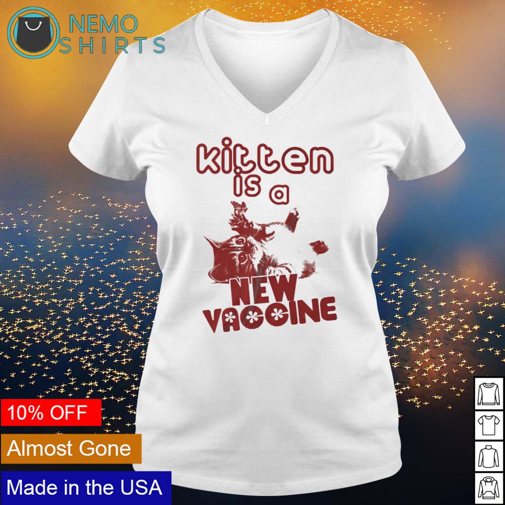 Cat kitten is a new vaccine - Adult & Kids T-Shirts, Sweatshirts & Hoodies apparel design preview 5