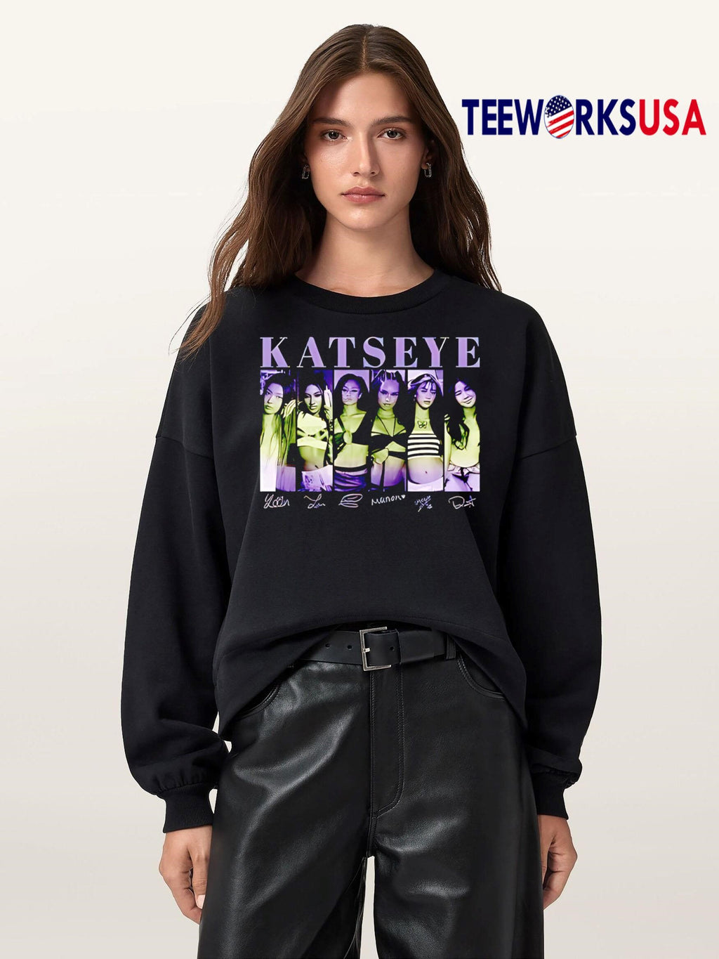 Nice Katseye Music - Adult & Kids T-Shirts, Sweatshirts & Hoodies apparel design preview 5