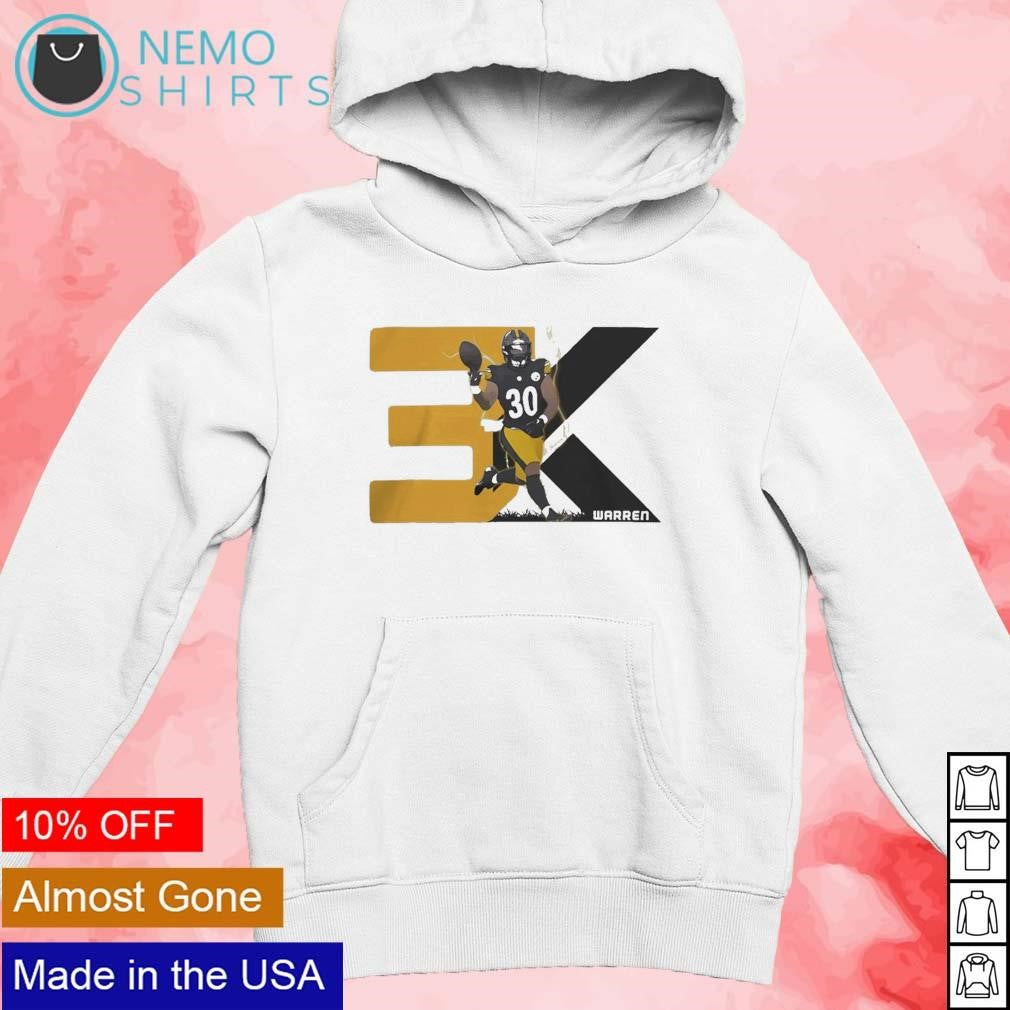 Jaylen Warren 3K Pittsburgh Steelers - Adult & Kids T-Shirts, Sweatshirts & Hoodies apparel design preview 3