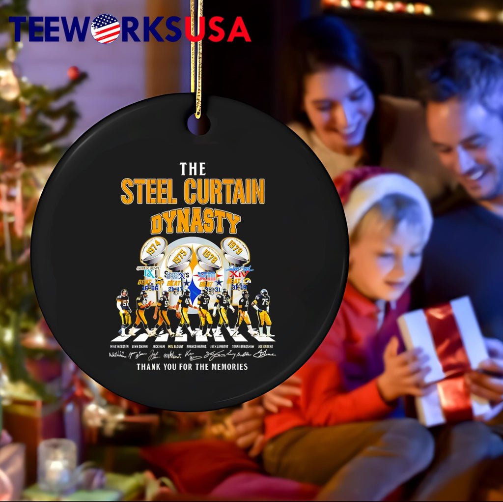 The Steel Curtain Dynasty Pittsburgh Steelers - Adult & Kids T-Shirts, Sweatshirts & Hoodies apparel design preview 4