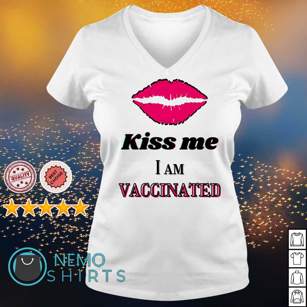 Lip kiss me I am vaccinated - Adult & Kids T-Shirts, Sweatshirts & Hoodies apparel design preview 5
