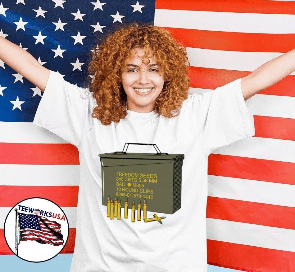 Freedom seeds Military - Adult & Kids T-Shirts, Sweatshirts & Hoodies apparel design preview 4