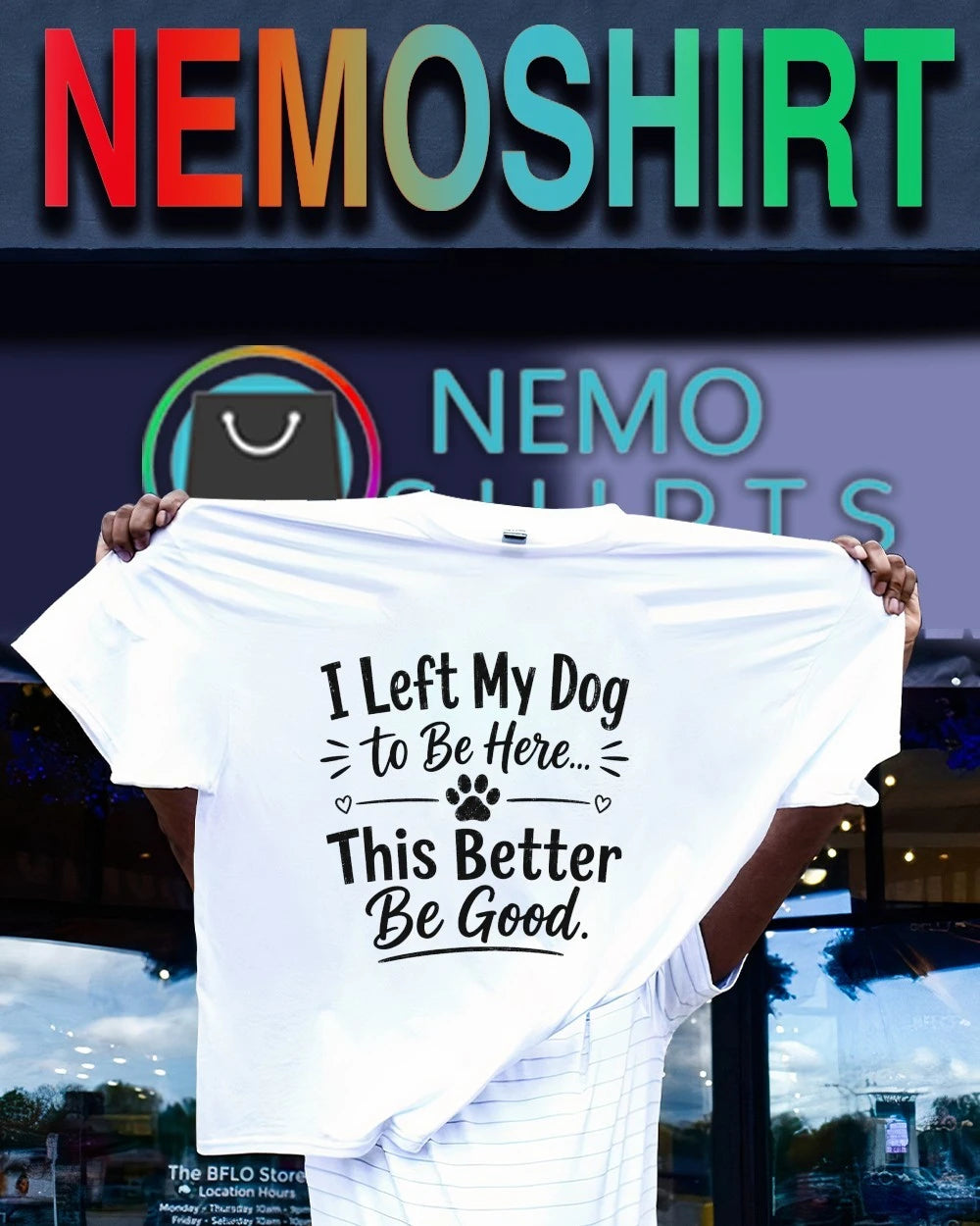 I left my dog to be here this better good lover - Adult & Kids T-Shirts, Sweatshirts & Hoodies apparel design preview 1