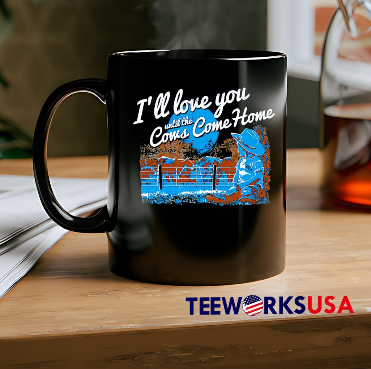 I'll love you until the Cows Come Home - Adult & Kids T-Shirts, Sweatshirts & Hoodies apparel design preview 2