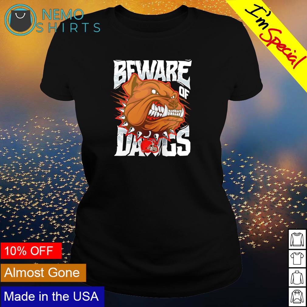 Cleveland Browns beware of dawgs - Adult & Kids T-Shirts, Sweatshirts & Hoodies apparel design preview 3
