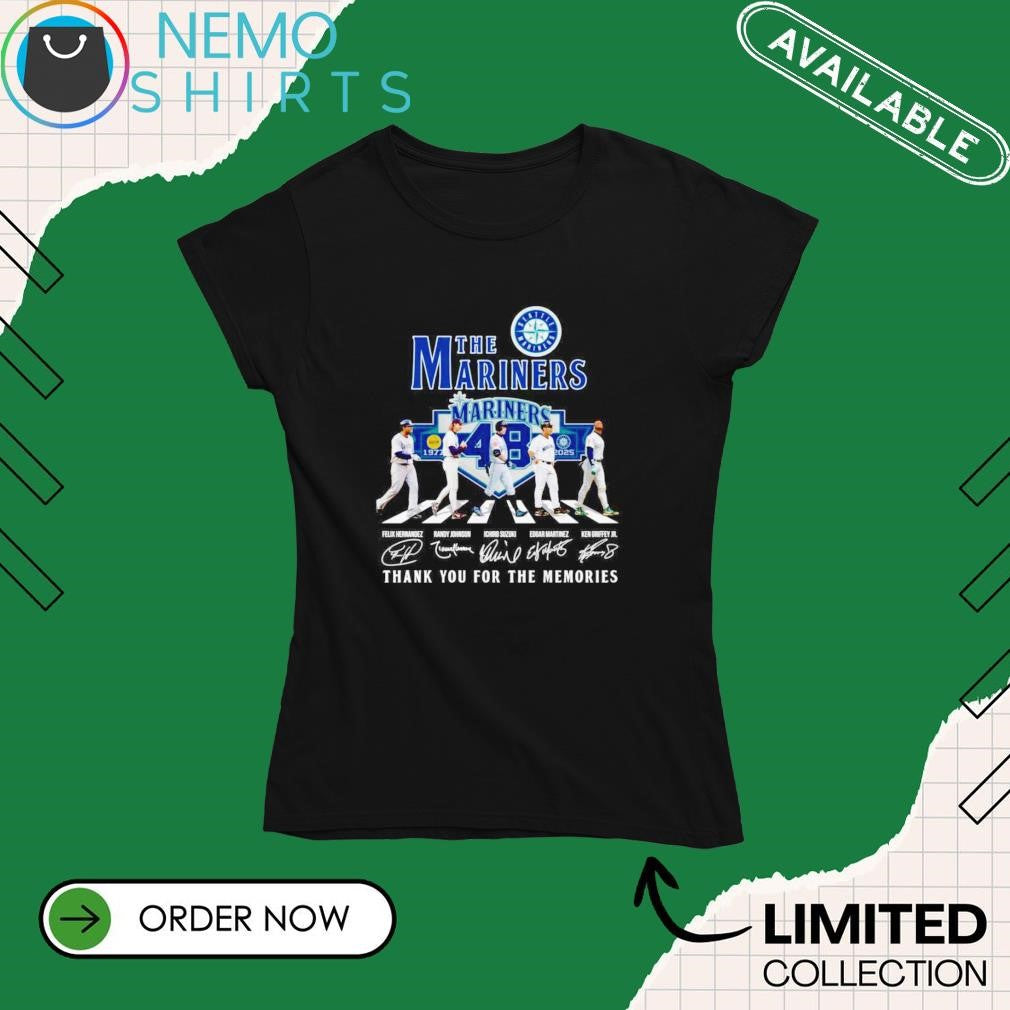 The Seattle Mariners 48th anniversary 1977 2025 thank - Adult & Kids T-Shirts, Sweatshirts & Hoodies apparel design preview 4