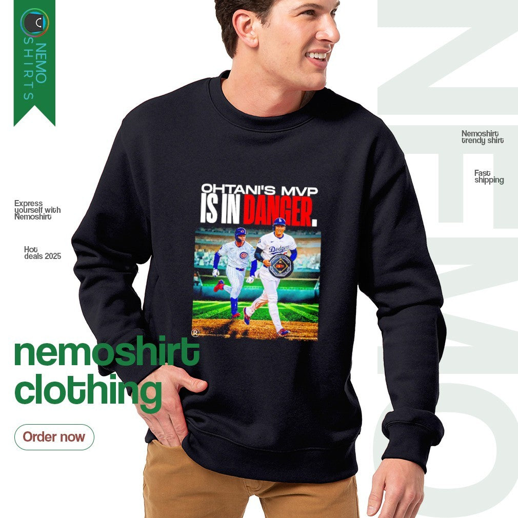 Ohtani's MVP is in danger Ohtani and Pete - Adult & Kids T-Shirts, Sweatshirts & Hoodies apparel design preview 4