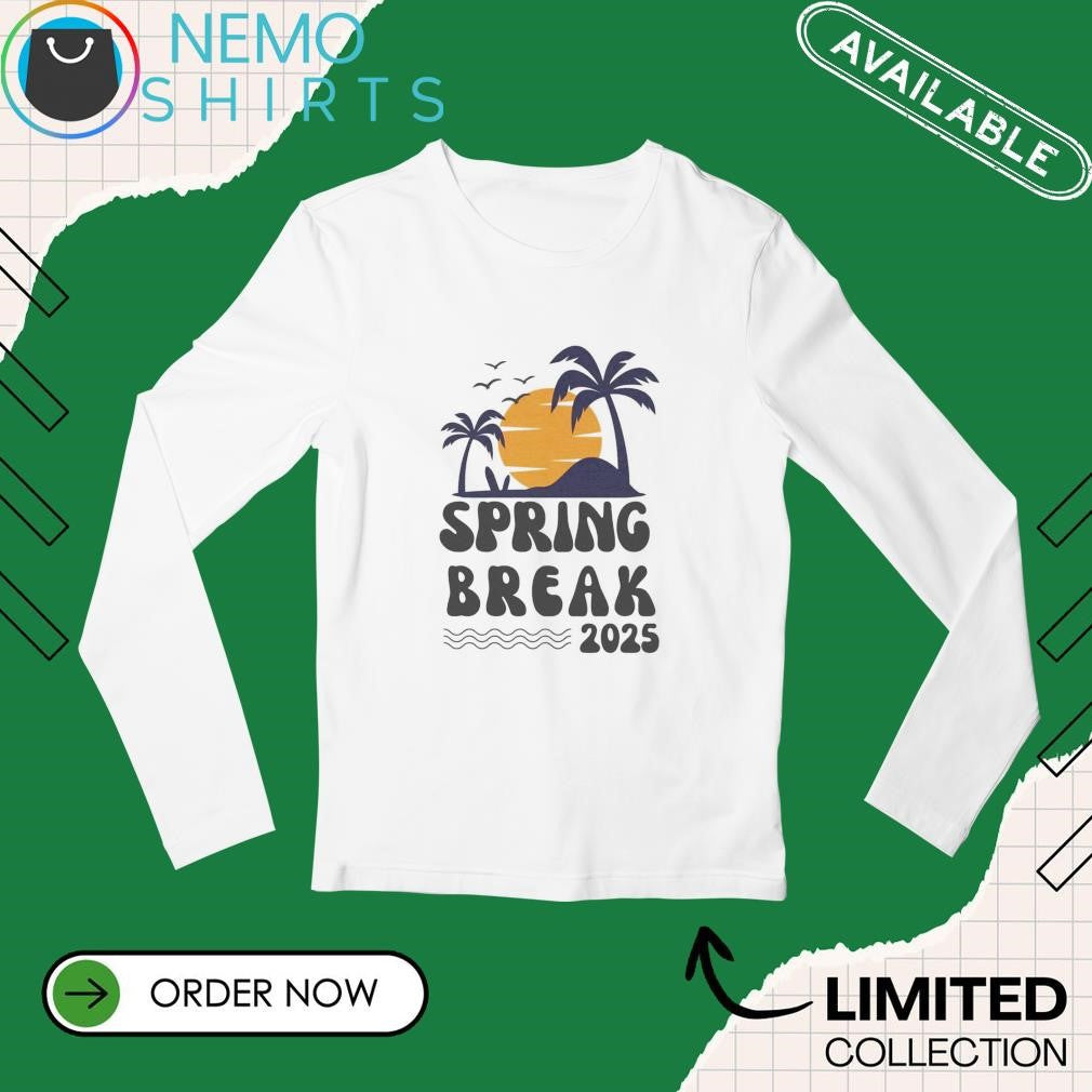 Spring break 2025 vacation beach - Adult & Kids T-Shirts, Sweatshirts & Hoodies apparel design preview 3