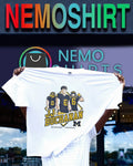 JJ Buchanan Badge Graphic Michigan Wolverines - Adult & Kids T-Shirts, Sweatshirts & Hoodies apparel design preview 1