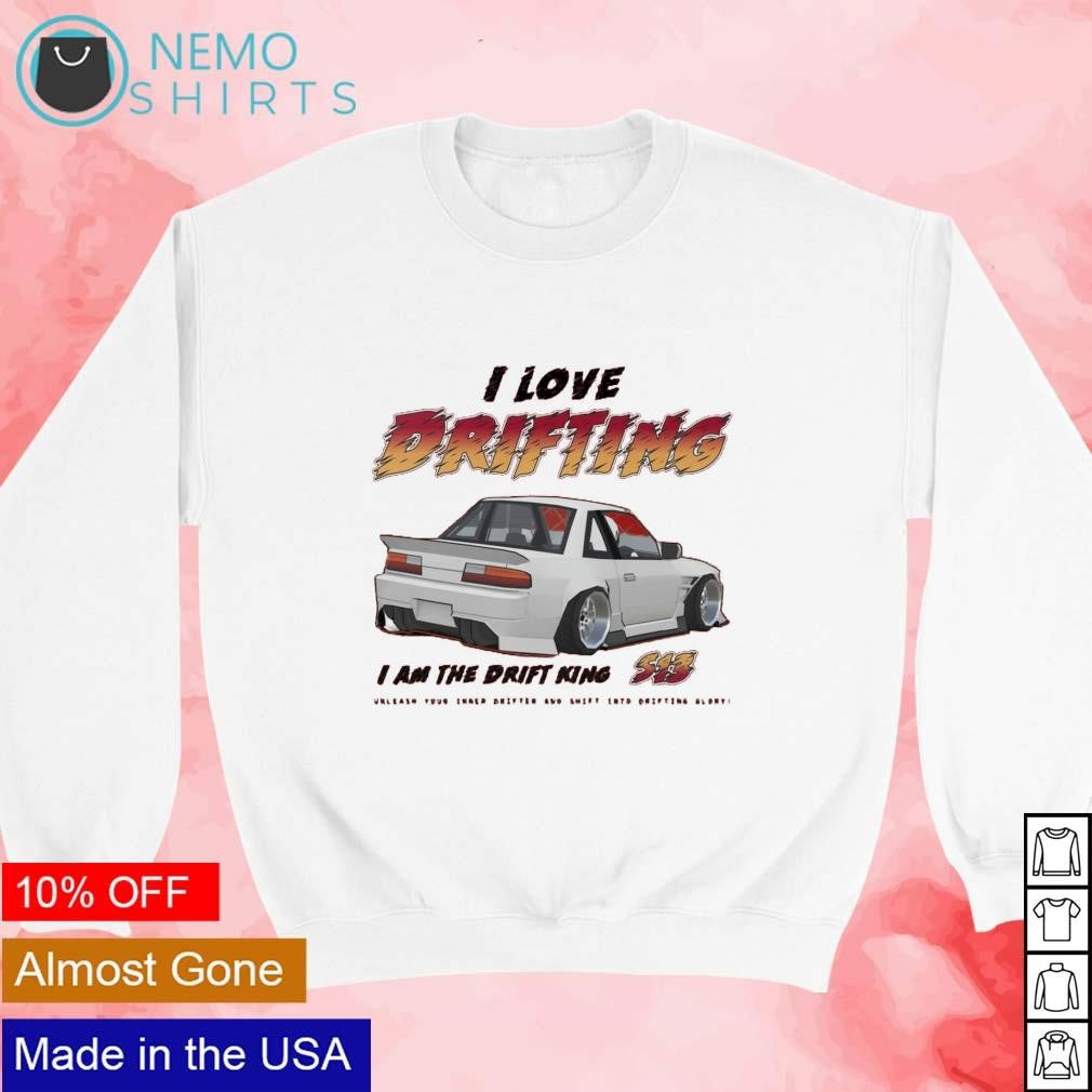 I love drifitng am the drift King - Adult & Kids T-Shirts, Sweatshirts & Hoodies apparel design preview 3