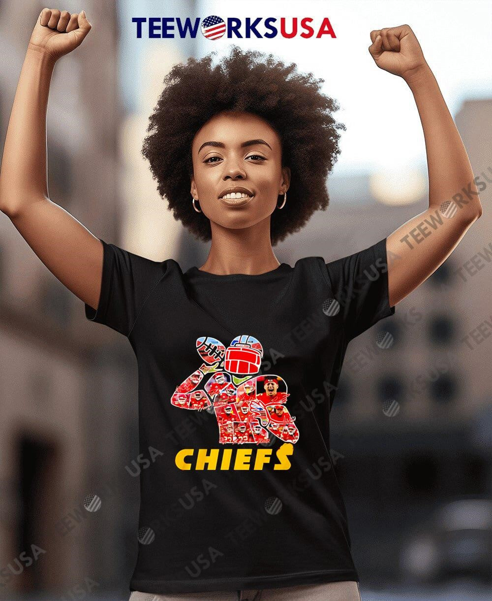 Kansas City Chiefs 2025 New Design face - Adult & Kids T-Shirts, Sweatshirts & Hoodies apparel design preview 7