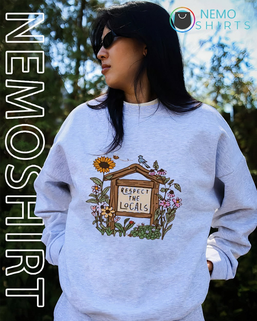 Respect the locals flower - Adult & Kids T-Shirts, Sweatshirts & Hoodies product image 2