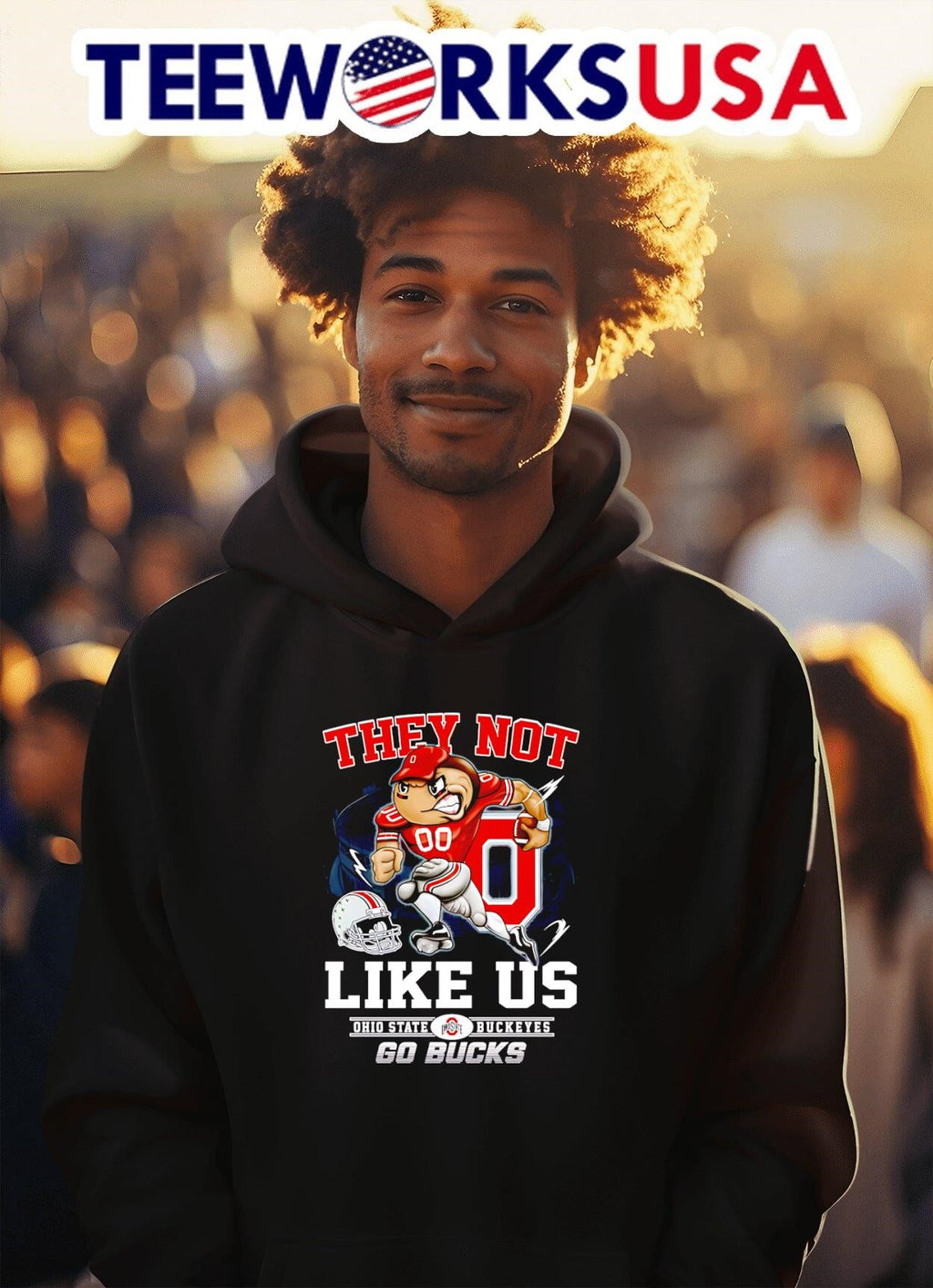 They not like us Ohio State Buckeyes - Adult & Kids T-Shirts, Sweatshirts & Hoodies apparel design preview 2