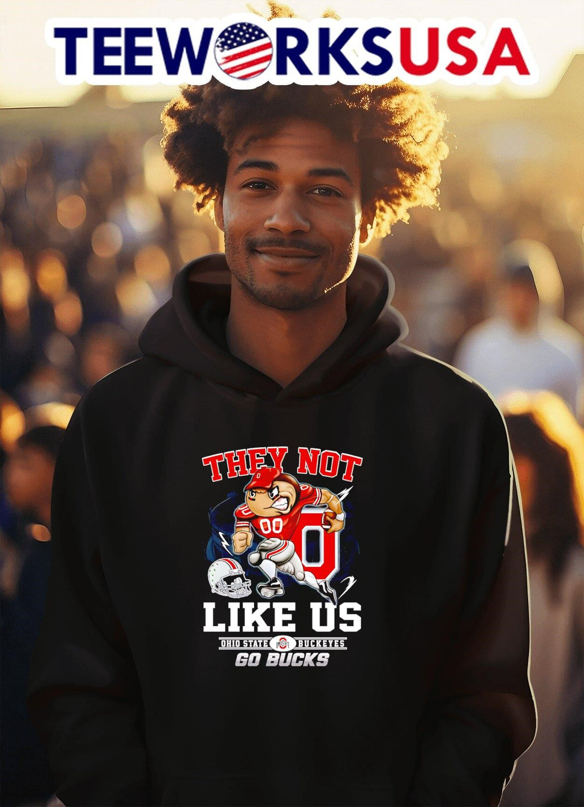They not like us Ohio State Buckeyes - Adult & Kids T-Shirts, Sweatshirts & Hoodies apparel design preview 2