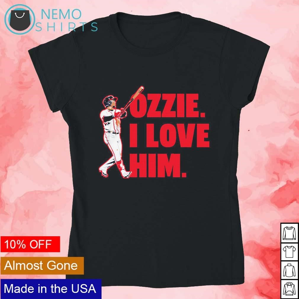 Atlanta Braves Ozzie Albies I love him - Adult & Kids T-Shirts, Sweatshirts & Hoodies apparel design preview 4