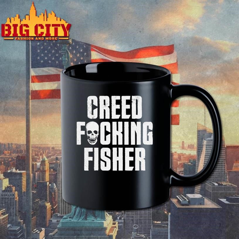 Creed Fisher Fucking Skull - Adult & Kids T-Shirts, Sweatshirts & Hoodies apparel design preview 3