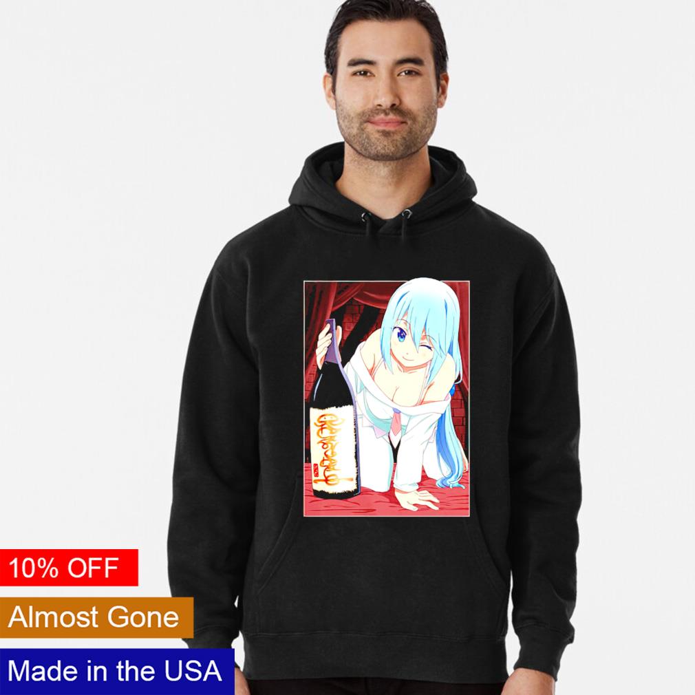 Anime Konosuba Aqua and Sake - Adult & Kids T-Shirts, Sweatshirts & Hoodies apparel design preview 2