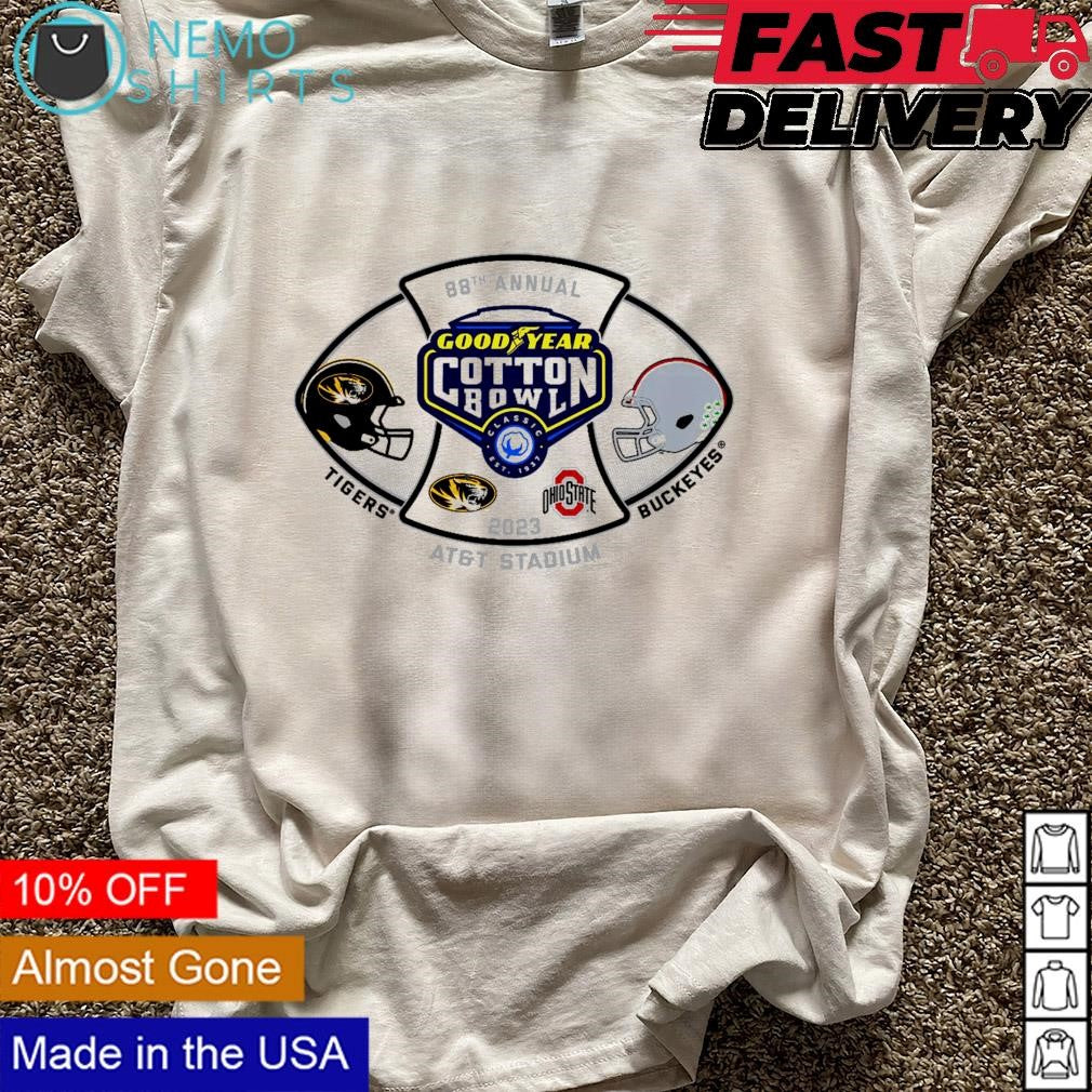 Missouri Tigers vs Ohio State Buckeyes 2023 Goodyear - Adult & Kids T-Shirts, Sweatshirts & Hoodies apparel design preview 5