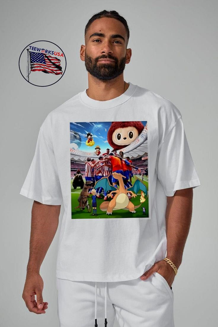 Atletico Madrid 90M Celebration Meme photo - Adult & Kids T-Shirts, Sweatshirts & Hoodies apparel design preview 5