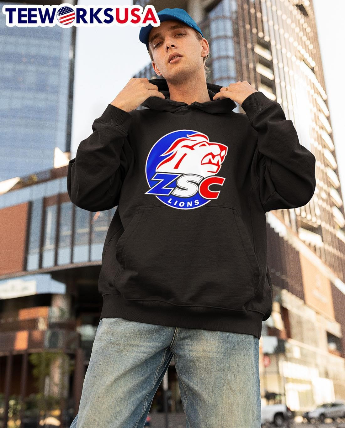 ZSC Lions Schweizer Meister 2025 logo - Adult & Kids T-Shirts, Sweatshirts & Hoodies apparel design preview 3