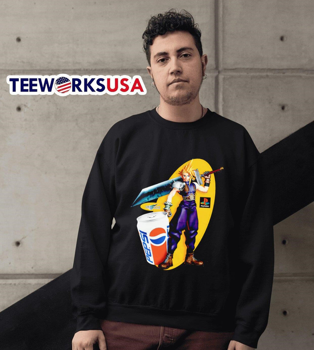 Cloud x Pepsi 1997 - Adult & Kids T-Shirts, Sweatshirts & Hoodies apparel design preview 6