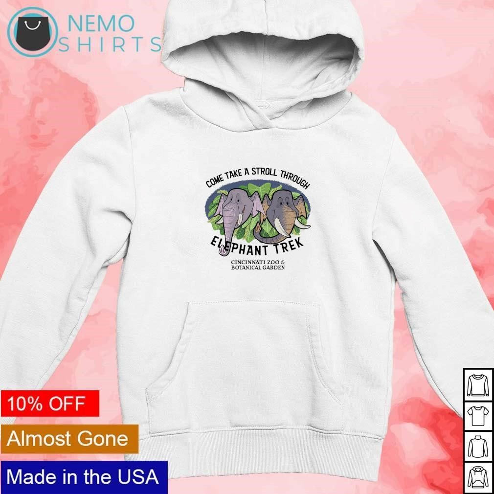 Come take a stroll through elephant trek - Adult & Kids T-Shirts, Sweatshirts & Hoodies apparel design preview 2