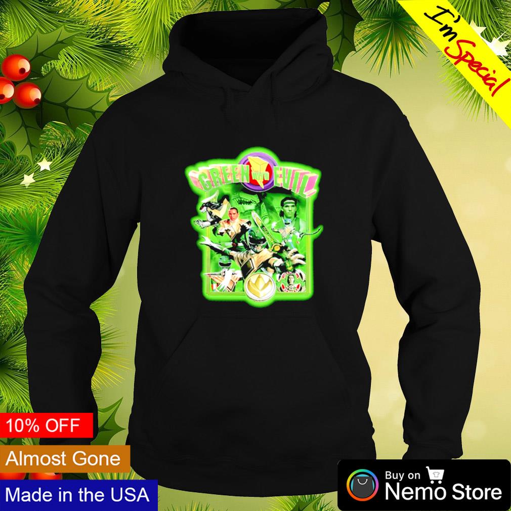 Green with Evil mighty morphin power rangers - Adult & Kids T-Shirts, Sweatshirts & Hoodies apparel design preview 2