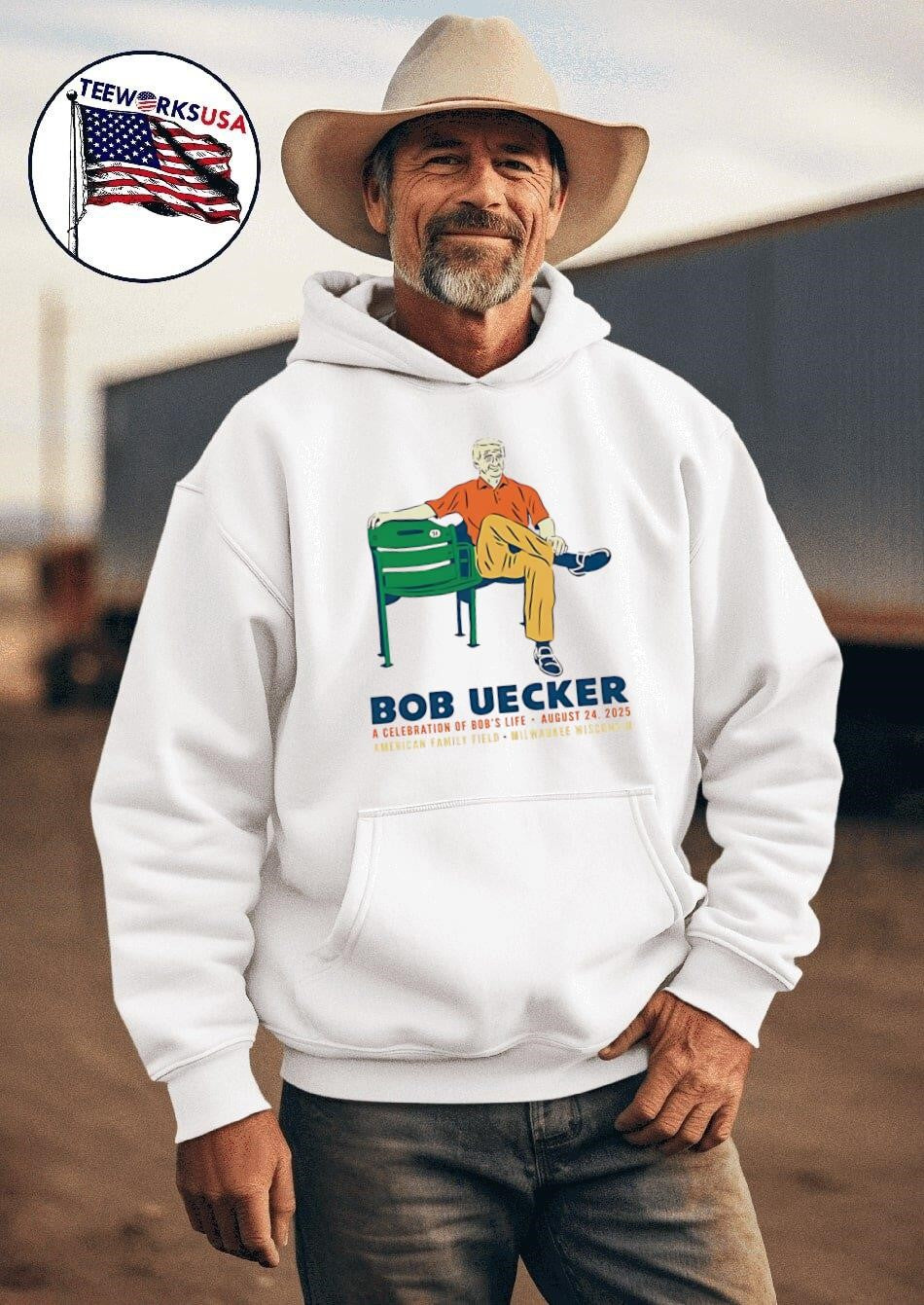 Bob Uecker A Celebration Of Bob's Life August 24 2025 - Adult & Kids T-Shirts, Sweatshirts & Hoodies apparel design preview 2